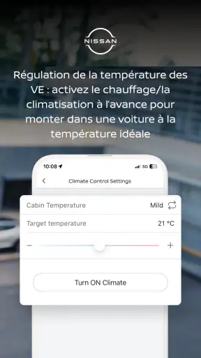 MyNISSAN app screenshot