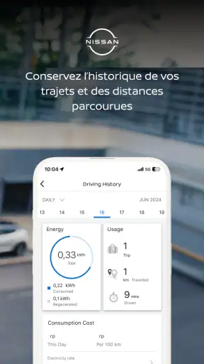 MyNISSAN app screenshot