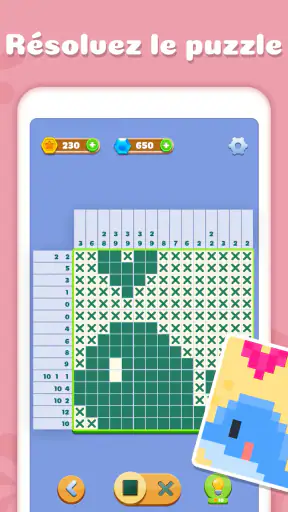 Nonogram-mots croisés japonais screenshot