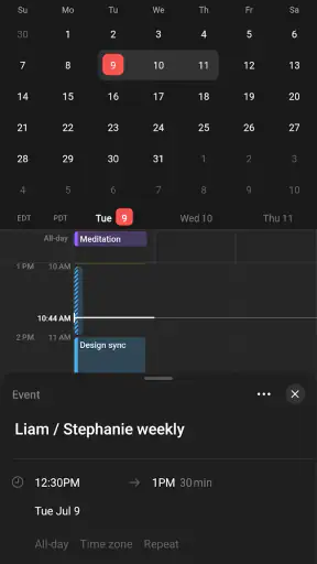 Notion Calendar screenshot