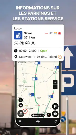 Odysseus GPS Truck Navigation screenshot