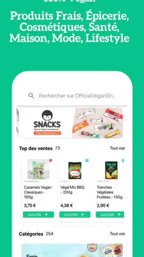 OFFICIAL VEGAN SHOP screenshot