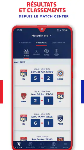 Olympique Lyonnais screenshot