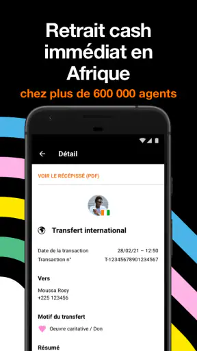 Orange Money Europe: Transfert screenshot