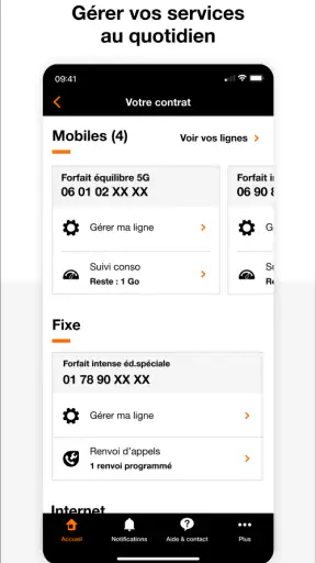 Orange Pro, espace client pro screenshot