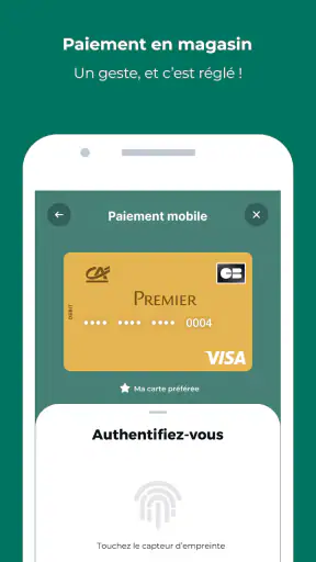 Paiement mobile CA screenshot