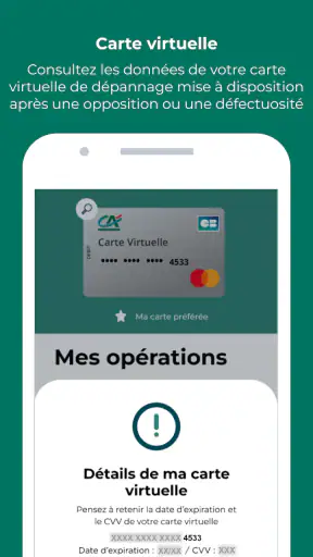Paiement mobile CA screenshot