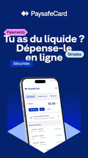 PaysafeCard-paiements prépayés screenshot