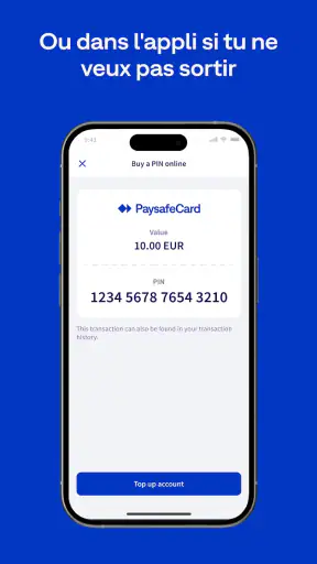 PaysafeCard-paiements prépayés screenshot
