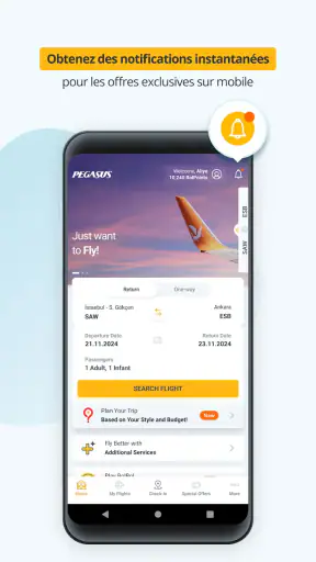 Pegasus: Vols Pas Chers screenshot