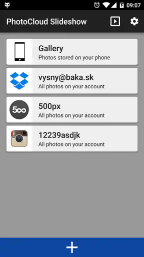 PhotoCloud Frame Slideshow screenshot