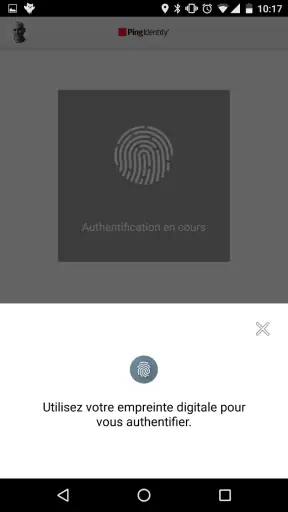 PingID screenshot