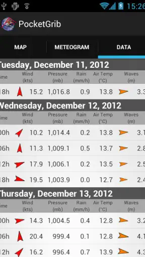 PocketGrib screenshot