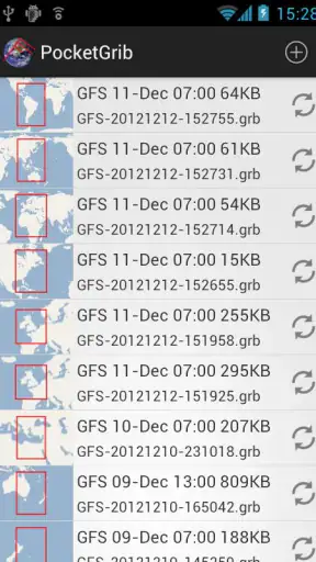PocketGrib screenshot