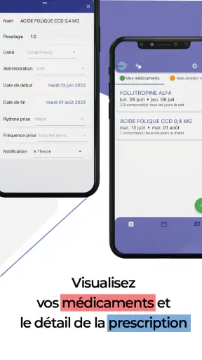 Prescription en ligne screenshot