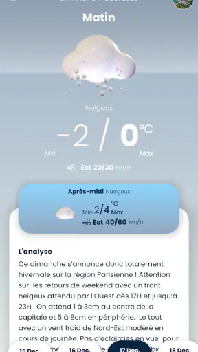 Prévi+: météo locale & alertes screenshot