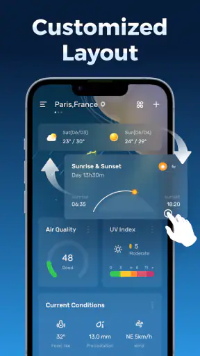 Prévisions météo en direct screenshot