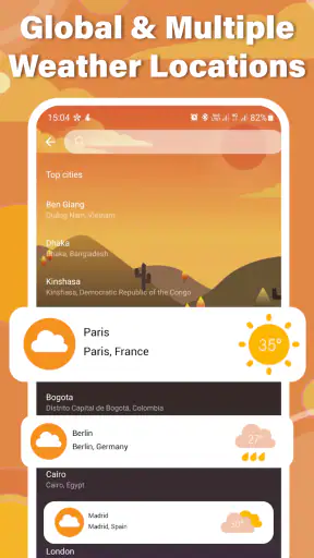 Prévisions météo locales screenshot