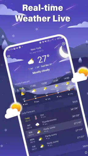 Prévisions météo locales screenshot