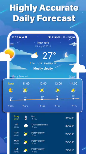 Prévisions météo locales screenshot