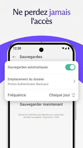 Proton Authenticator screenshot