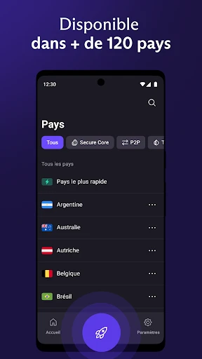 Proton VPN : Rapide et sûr screenshot