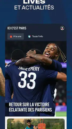 PSG Officiel screenshot