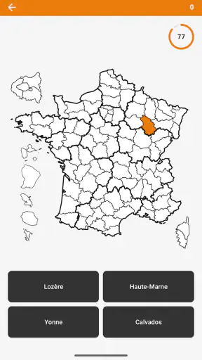 Quiz Départements et Régions screenshot