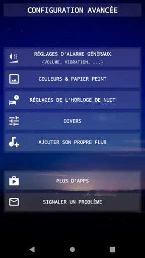 Radio-Réveil + screenshot