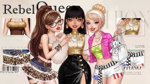 Rebel Glam: Jeux d'habillage screenshot