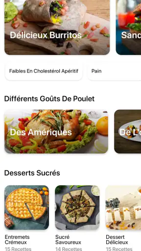 Recettes de cuisine screenshot