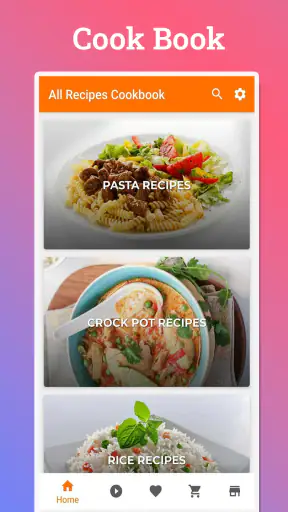 Recettes de livres de cuisine screenshot