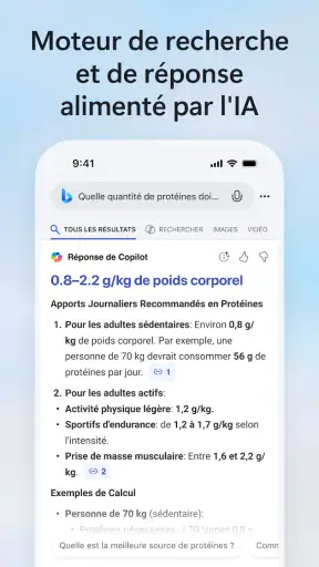 Recherche Microsoft Bing screenshot