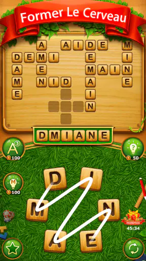 Recherche Par Mots Croisés Jeu screenshot