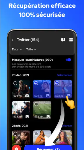 Récupérer photos supprimées screenshot