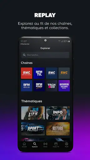 RMC BFM Play - Android TV screenshot