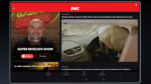 RMC Radio: podcast, live, foot screenshot