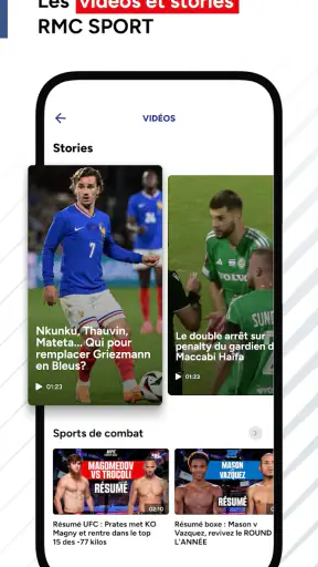 RMC Sport News, foot & rugby screenshot