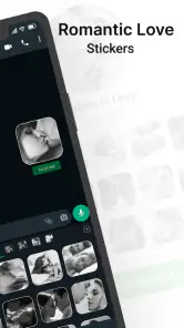 Baisers Romantiques Stickers screenshot