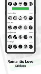 Baisers Romantiques Stickers screenshot