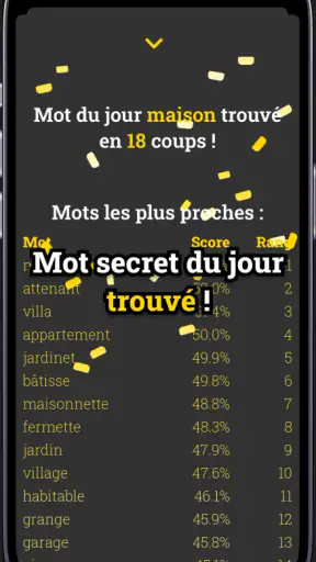 romot - Mot secret Cemantix ! screenshot