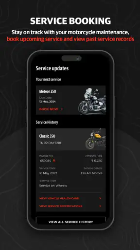 Royal Enfield App screenshot
