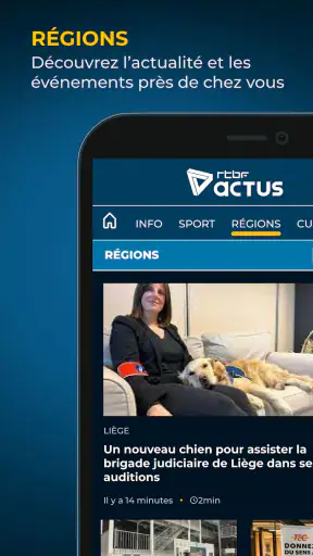 RTBF Actus screenshot