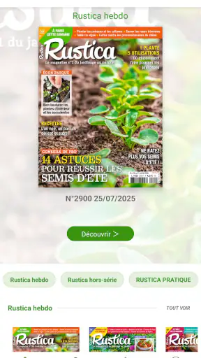 Rustica l'hebdo jardin screenshot
