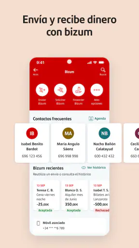 Santander España screenshot
