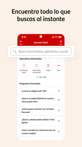 Santander España screenshot