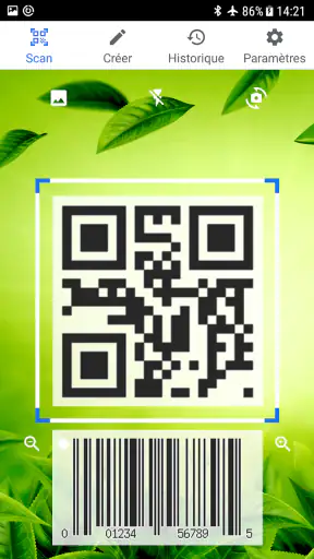 Scanner QR code screenshot