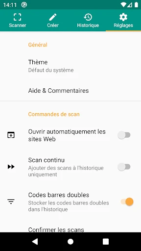 Scanner QR et code-barres screenshot