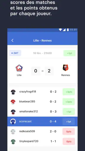Scorecast Classique screenshot