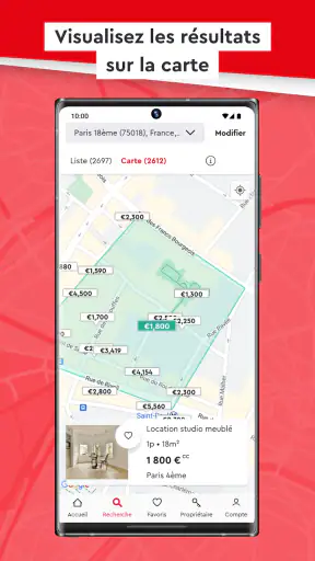SeLoger annonces immobilières screenshot